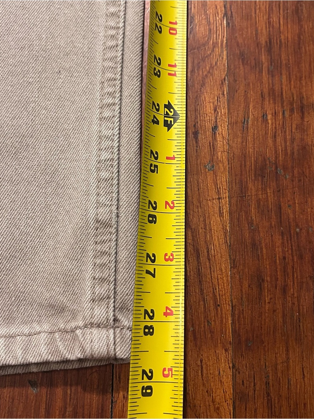 Vintage L.L. Bean Double L Outdoor Gorpcore Baggy Tan Khaki Denim Jeans 34x29 - Picture 11 of 13